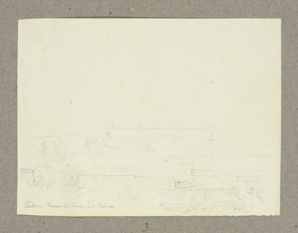 Der Athenatempel in Paestum, Carl Theodor Reiffenstein