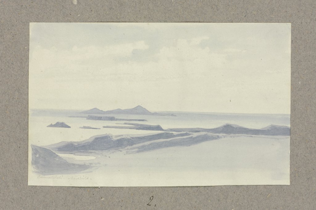 Blick über die Phlegräischen Felder nach Ischia, Carl Theodor Reiffenstein