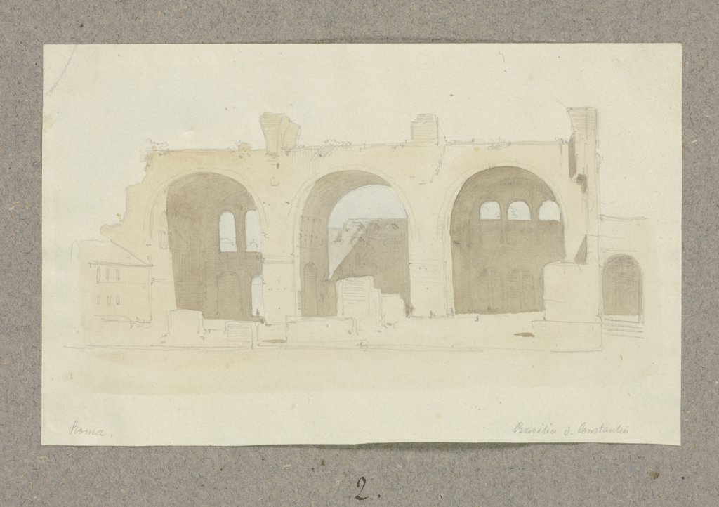Die Maxentiusbasilika, Carl Theodor Reiffenstein