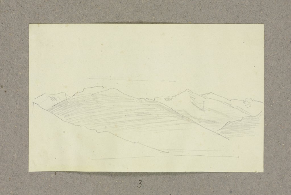 Mountain range, Carl Theodor Reiffenstein