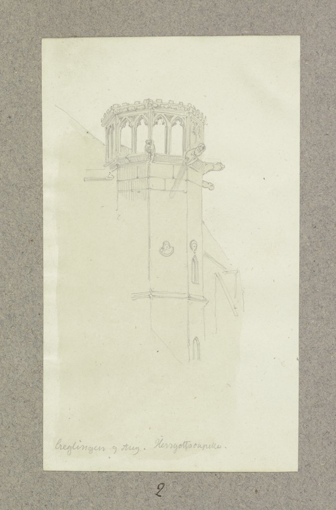 Treppenturm der Herrgottskirche in Creglingen, Carl Theodor Reiffenstein