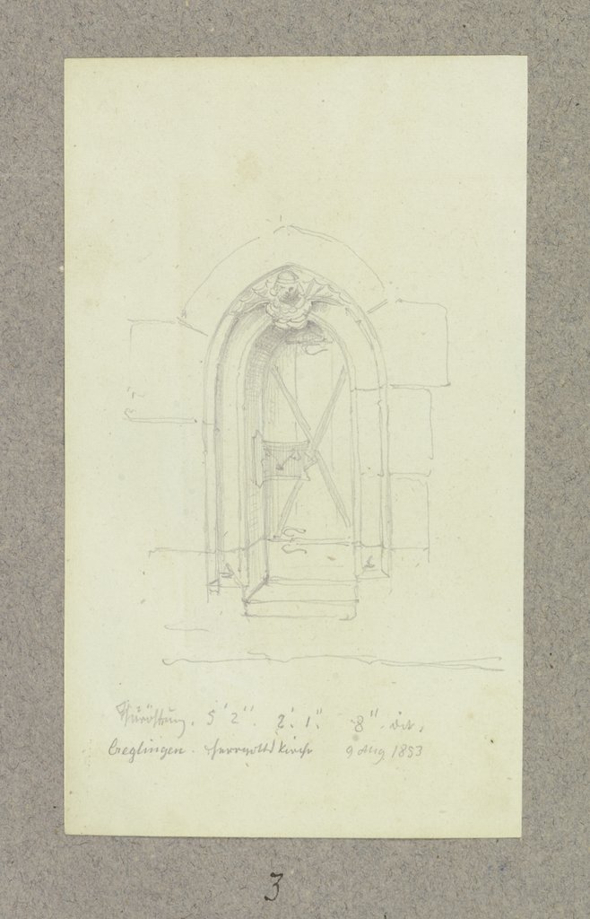 Portal der Herrgottskirche Creglingen, Carl Theodor Reiffenstein