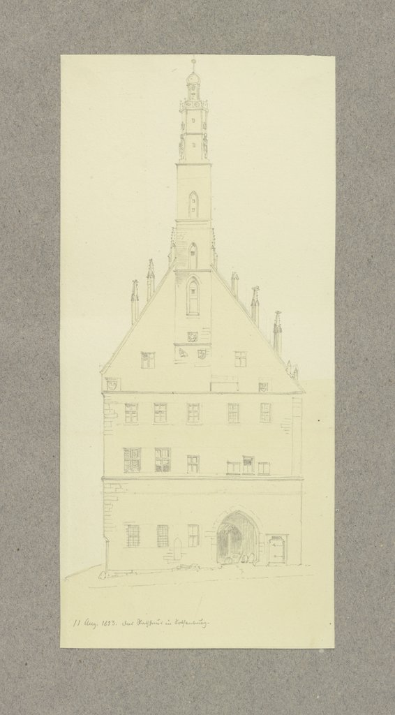 Town hall in Rothenburg, Carl Theodor Reiffenstein