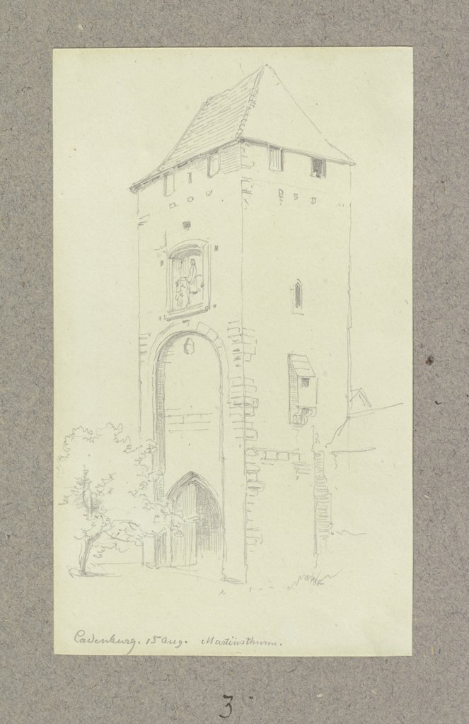 Der Martinsturm in Ladenburg, Carl Theodor Reiffenstein
