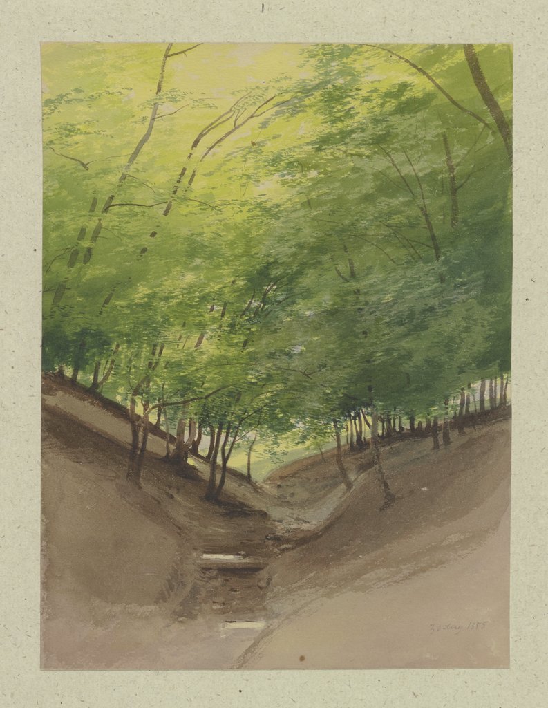 Course of a stream in a forest, Carl Theodor Reiffenstein