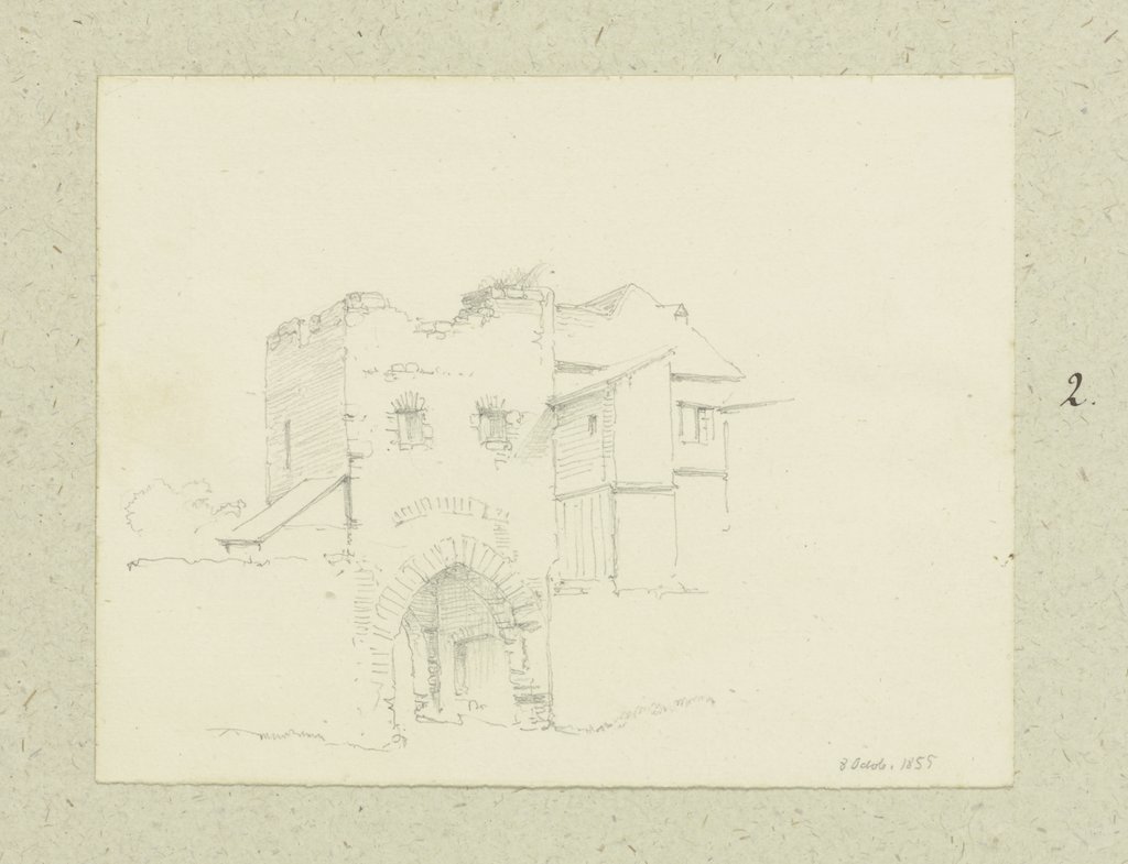 Ruinous city gate, Carl Theodor Reiffenstein