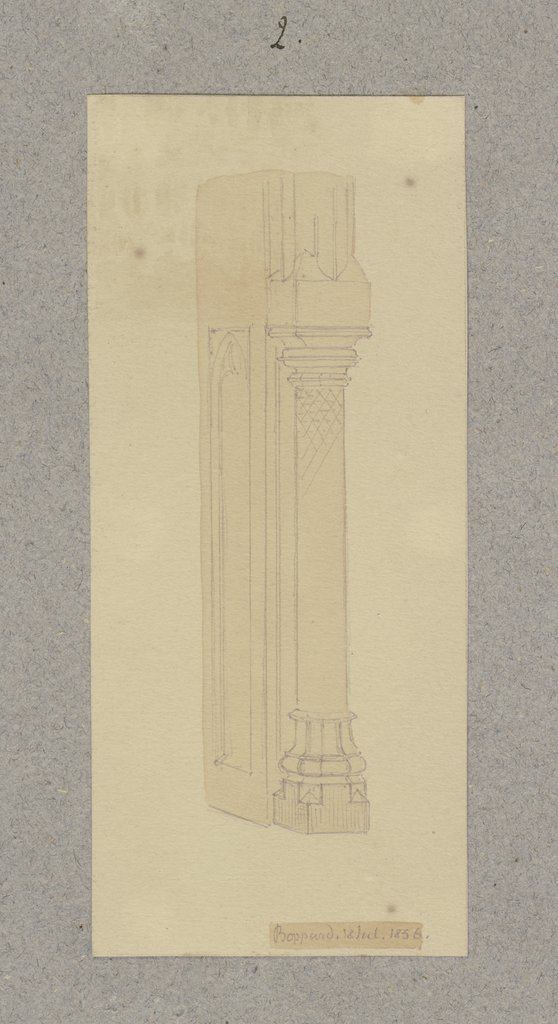 Enganged column in Boppard, Carl Theodor Reiffenstein