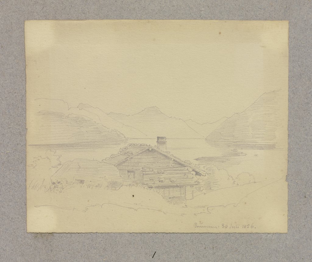 Holzhütte bei Brunnen im Kanton Schwyz, Carl Theodor Reiffenstein