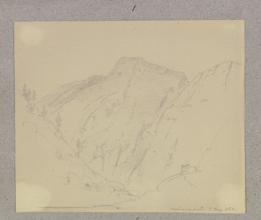 Mountain face in the Alps, Carl Theodor Reiffenstein