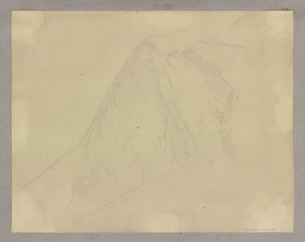 Mountain massif in the Hasli valley, Carl Theodor Reiffenstein