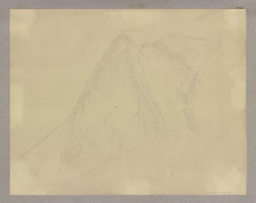 Mountain massif in the Hasli valley, Carl Theodor Reiffenstein