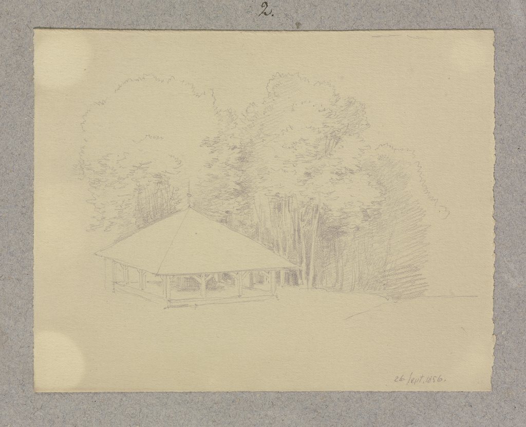 Shelter at the forest edge, Carl Theodor Reiffenstein