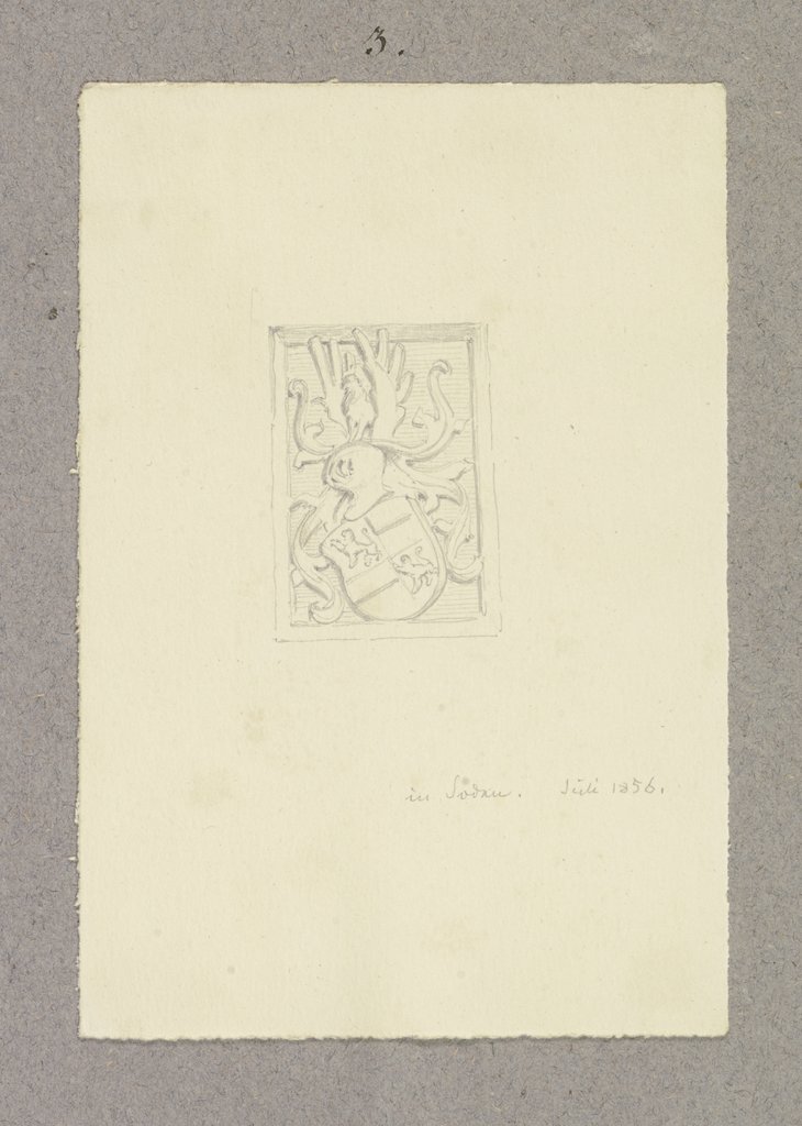 Stone crest, Carl Theodor Reiffenstein