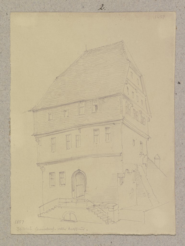 Das alte Rathaus in Amorbach, Carl Theodor Reiffenstein