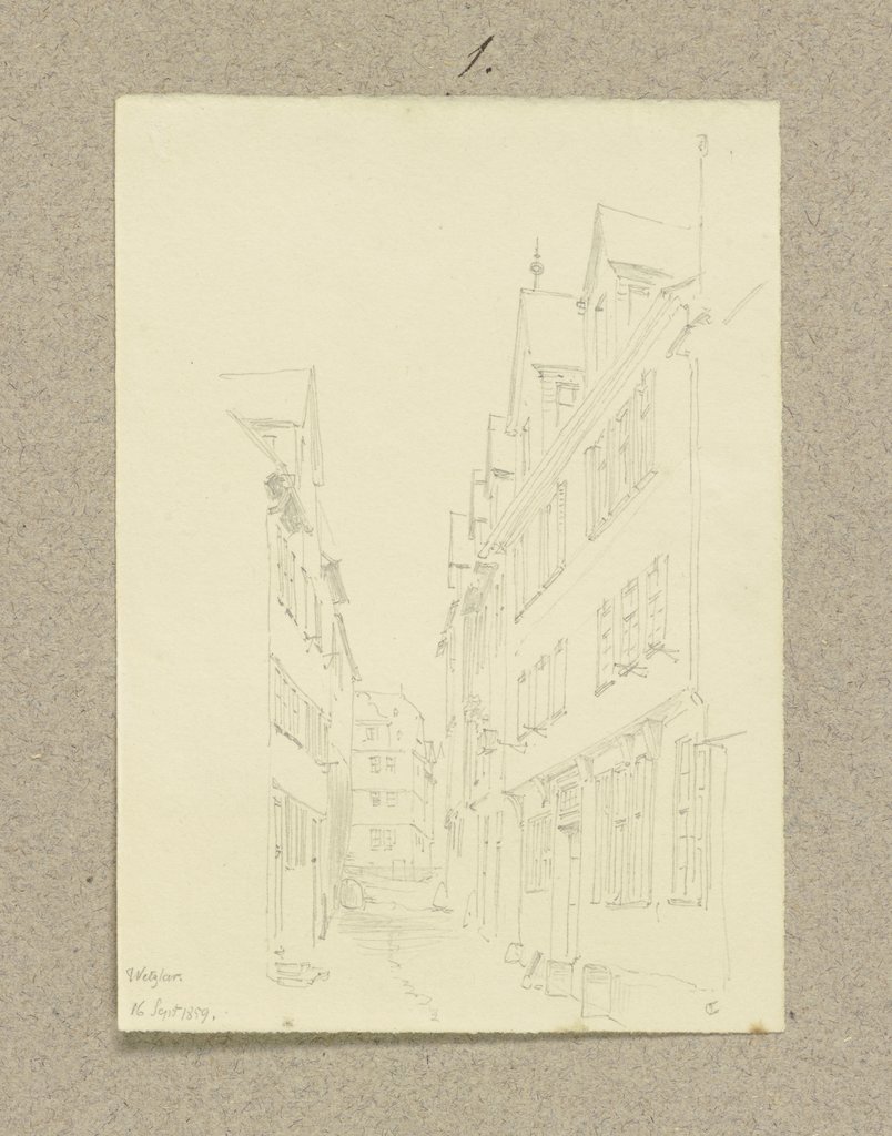Street in Wetzlar, Carl Theodor Reiffenstein
