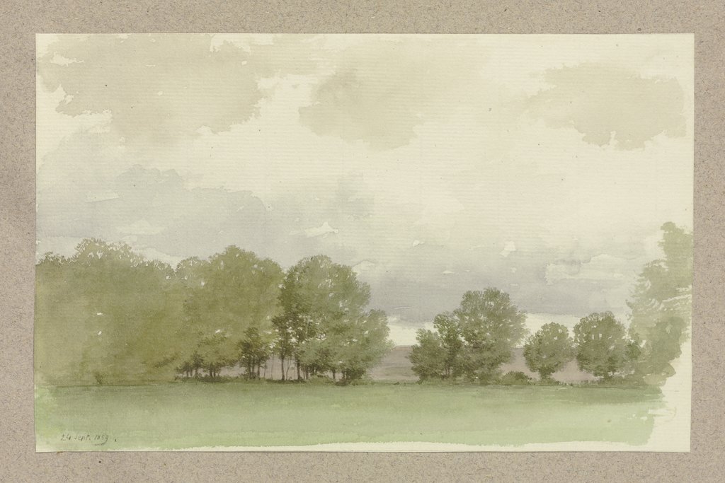 Row of trees, Carl Theodor Reiffenstein