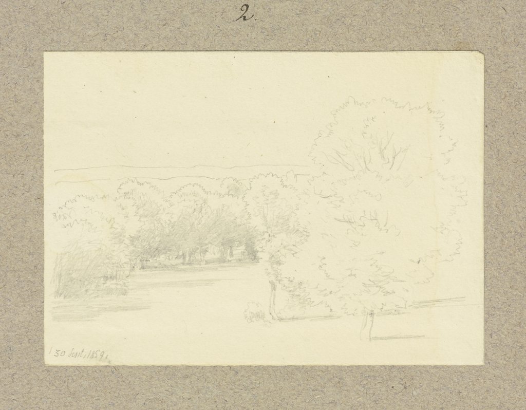 Baumbestandene Wiese, Carl Theodor Reiffenstein