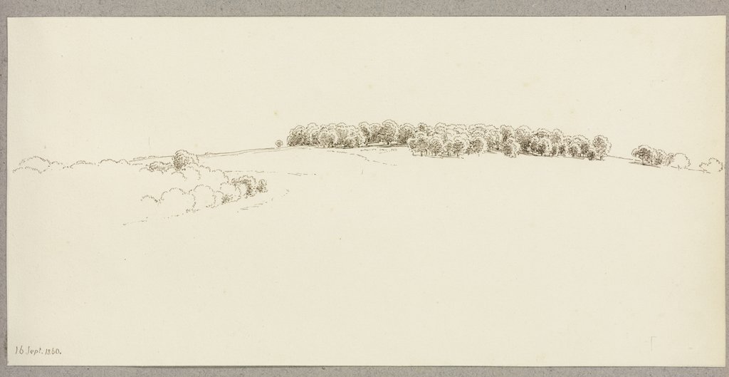 Baumbestandene Hügelkuppe, Carl Theodor Reiffenstein