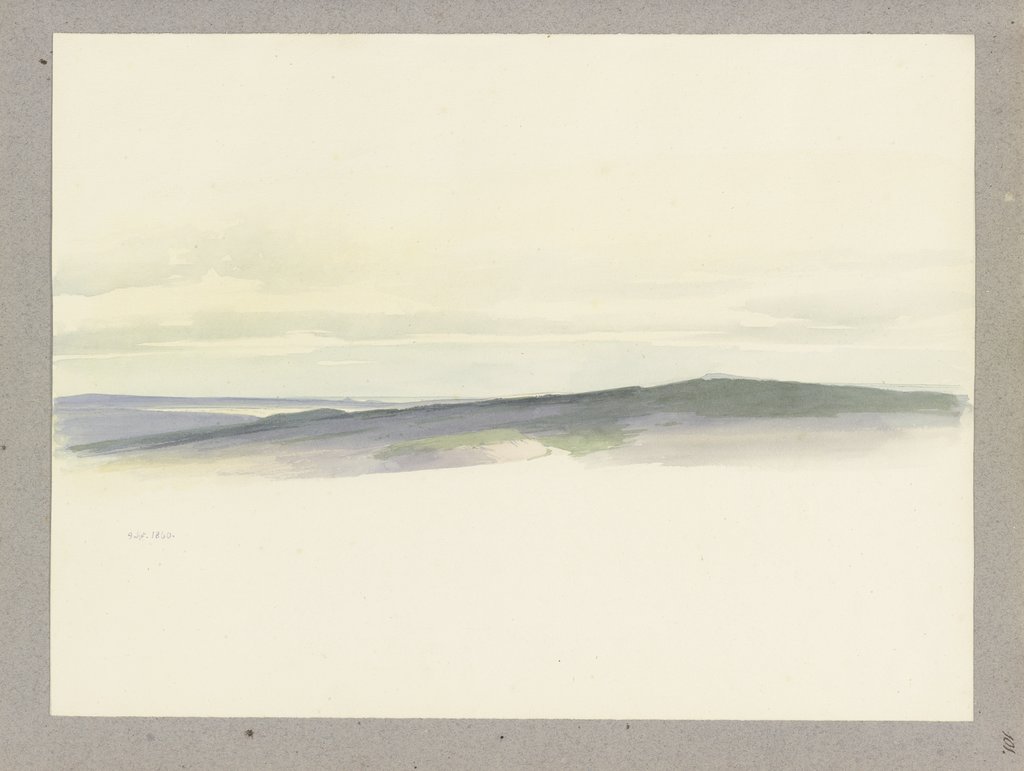 Hilly landscape, Carl Theodor Reiffenstein