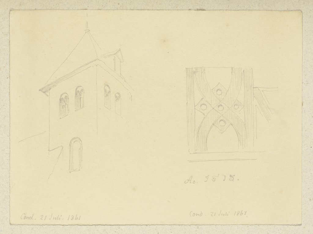 Kirchturm in Cond, Carl Theodor Reiffenstein