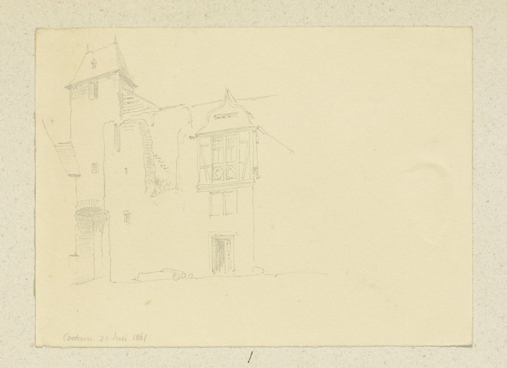 Building ensemble in Cochem, Carl Theodor Reiffenstein