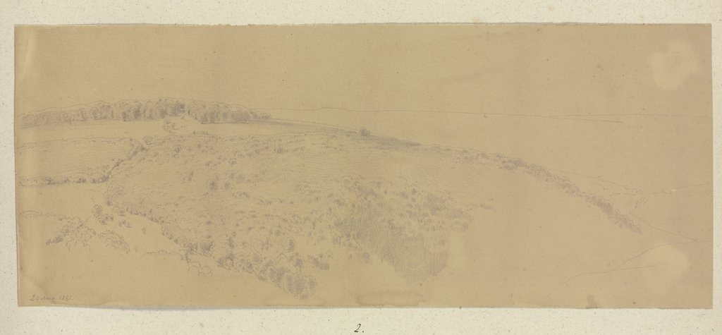Hilly landscape, Carl Theodor Reiffenstein