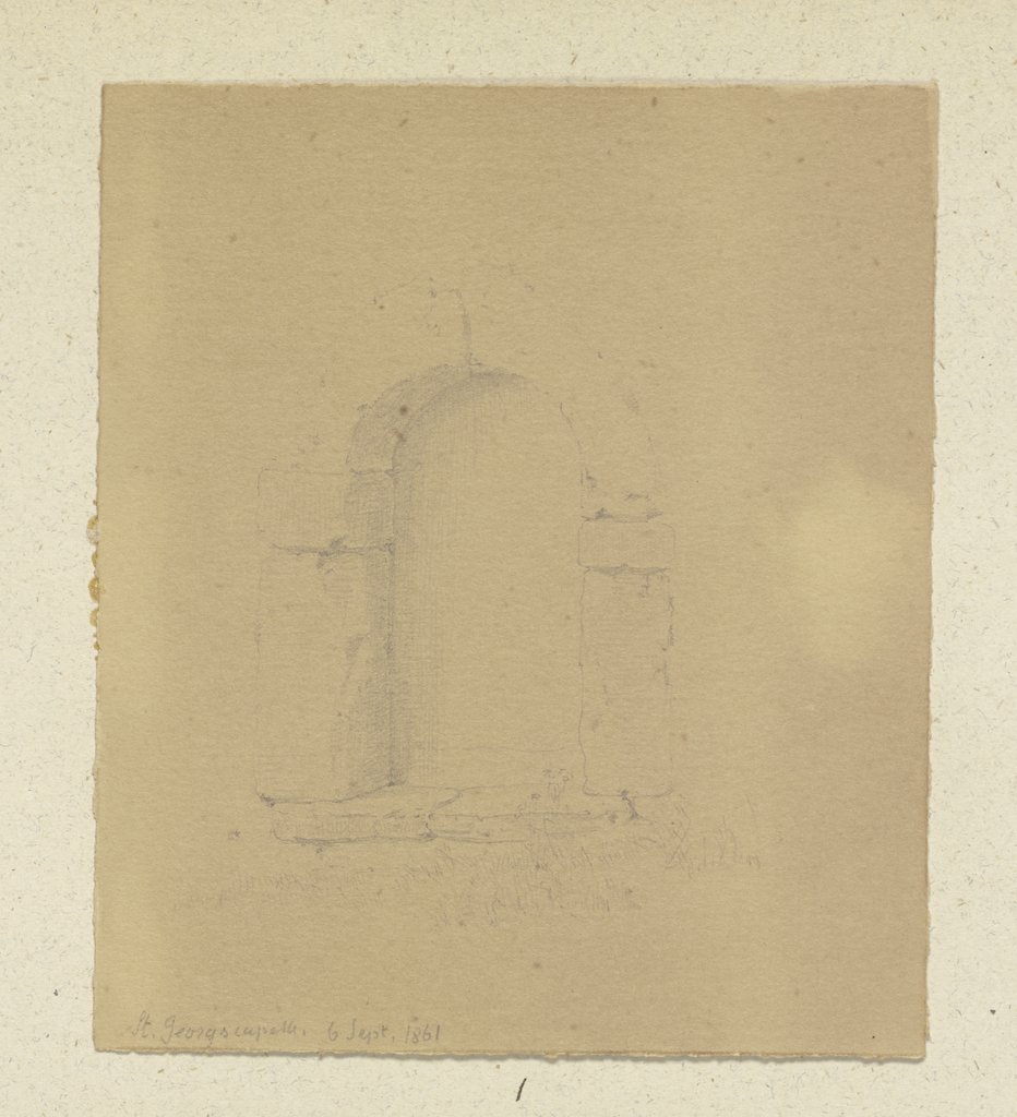 Portal in St. George's chapel, Carl Theodor Reiffenstein