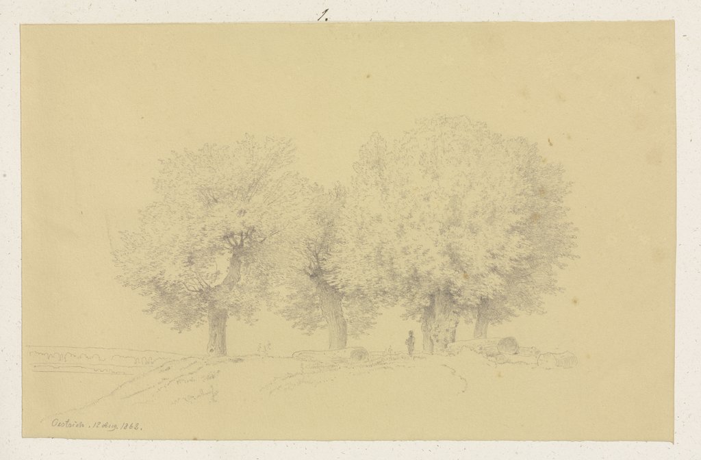 Group of trees near Oestrich, Carl Theodor Reiffenstein