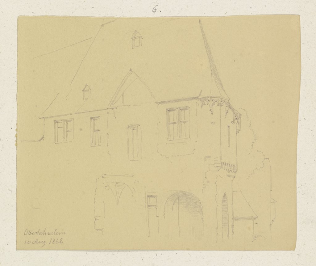 Haus mit Laubengang in Oberlahnstein, Carl Theodor Reiffenstein
