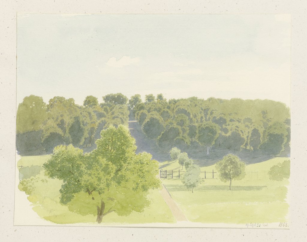 Landstraße zwischen Waldungen, Carl Theodor Reiffenstein