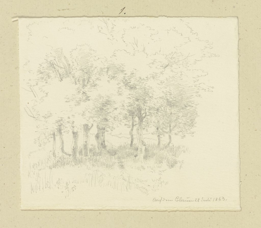 Pfad durch eine Baumgruppe, Carl Theodor Reiffenstein
