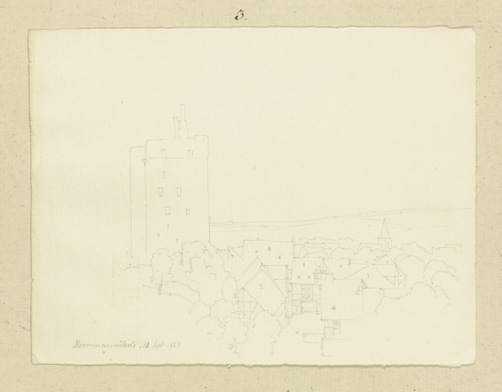 Hermannstein castle and town, Carl Theodor Reiffenstein