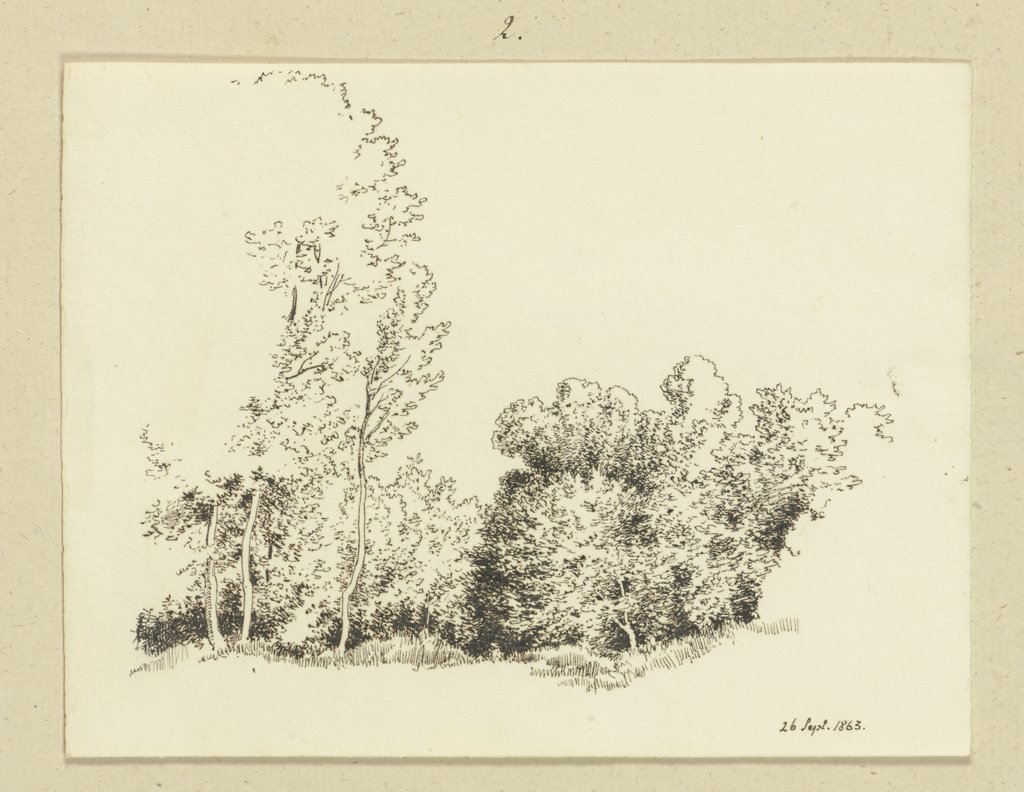 Von Bäumen gesäumter Landweg, Carl Theodor Reiffenstein