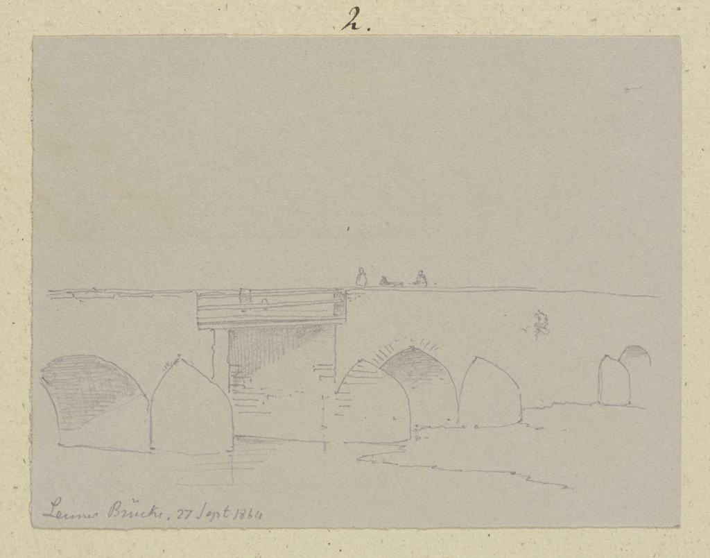 Lahn bridge in Leun, Carl Theodor Reiffenstein