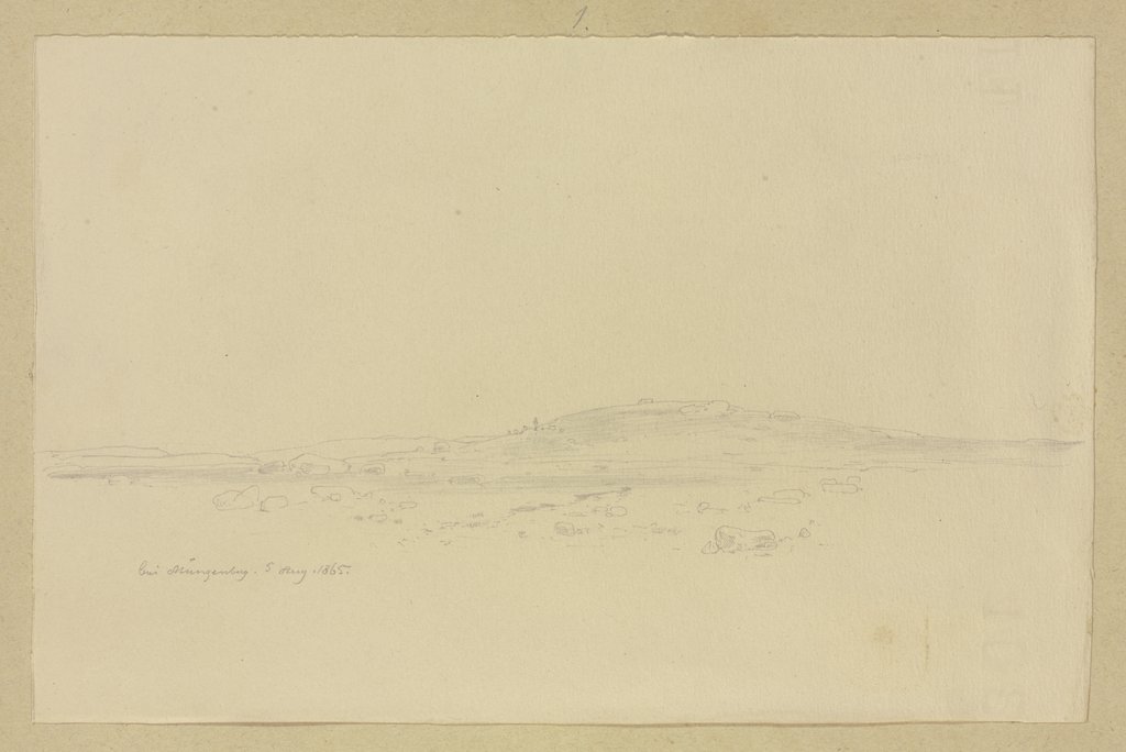 Geröllfeld bei Münzenberg, Carl Theodor Reiffenstein