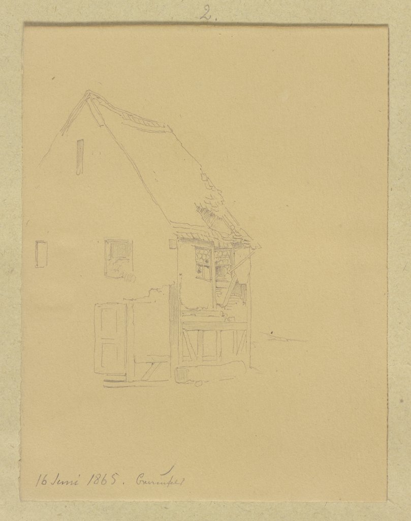 Verfallenes Haus in Braunfels, Carl Theodor Reiffenstein