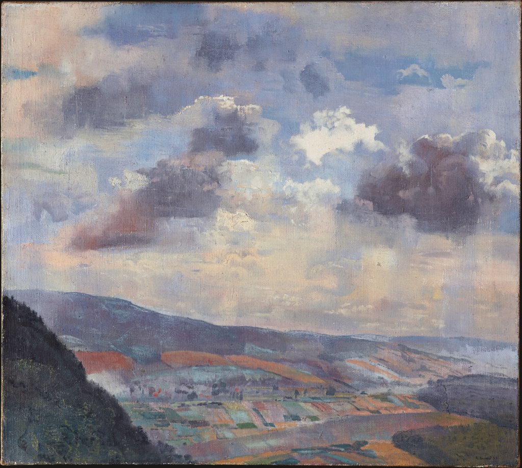 Landschaft mit hohem Himmel, Reinhold Ewald