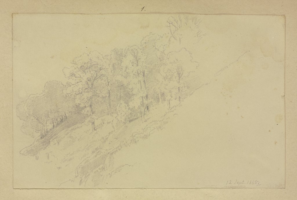 Tree-covered grove, Carl Theodor Reiffenstein