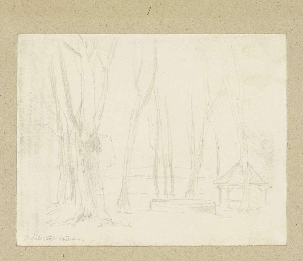 Pavilion in the forest, Carl Theodor Reiffenstein