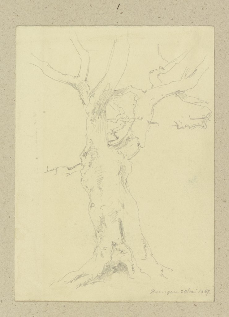 Alter Baum bei Hungen, Carl Theodor Reiffenstein