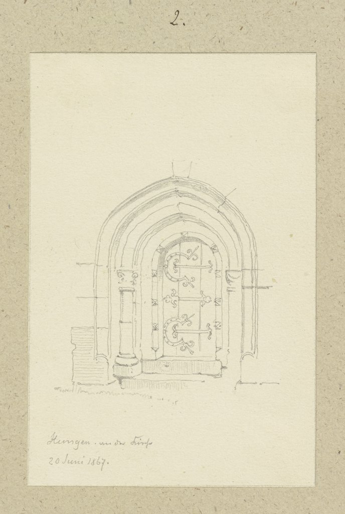 Church portal in Hungen, Carl Theodor Reiffenstein