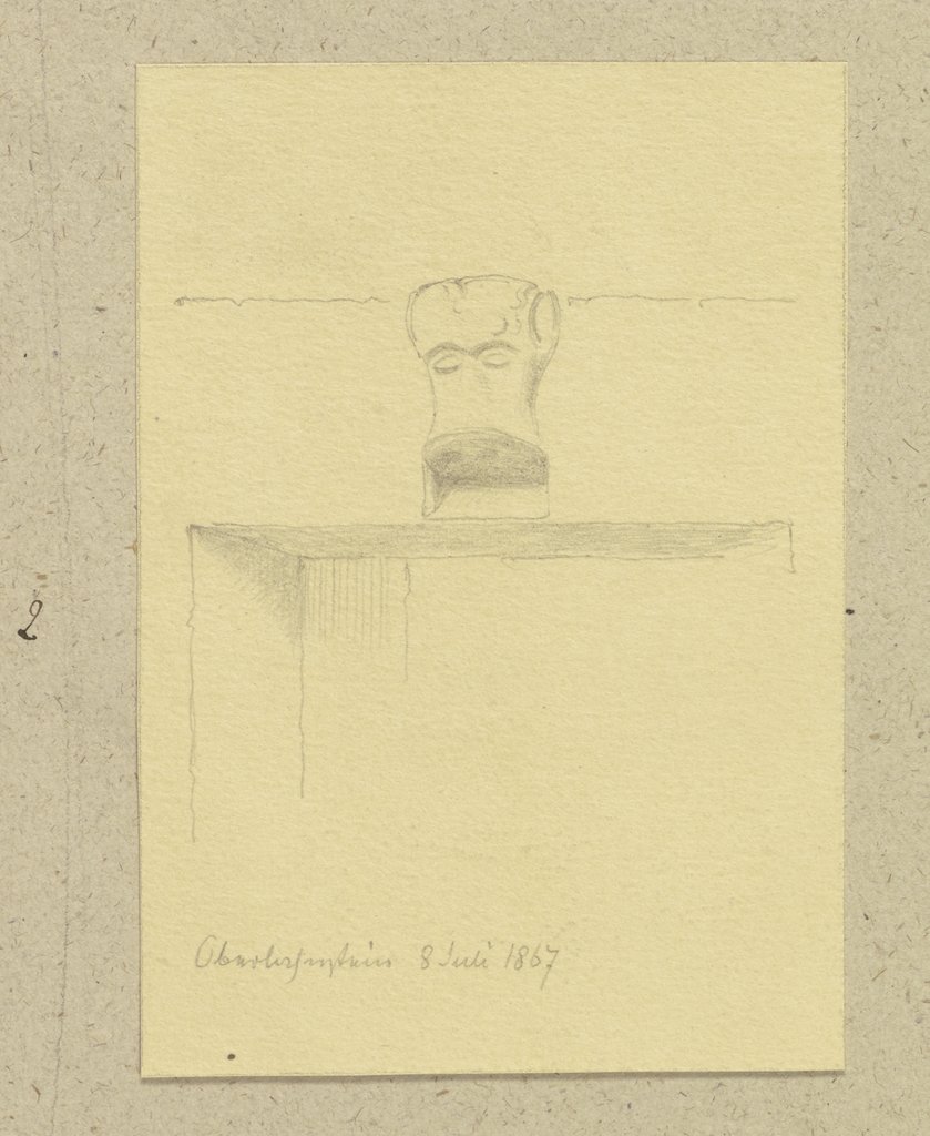 Figürliche Zier eines Türsturzes in Oberlahnstein, Carl Theodor Reiffenstein