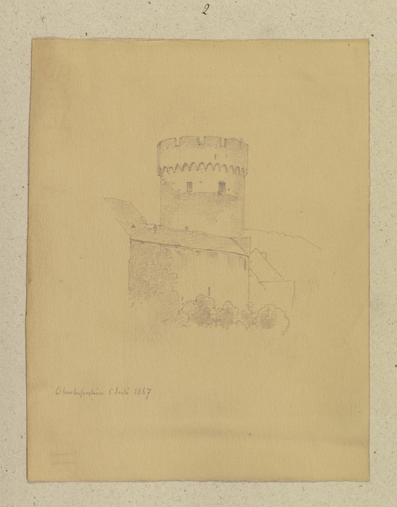 Der Pulverturm in Oberlahnstein, Carl Theodor Reiffenstein
