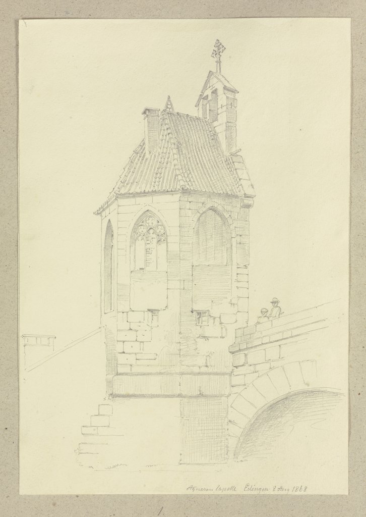 Die St.-Agnes-Kapelle am Agnessteg in Esslingen, Carl Theodor Reiffenstein