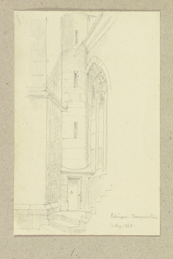 Turmaufgang von St. Dionys in Esslingen, Carl Theodor Reiffenstein