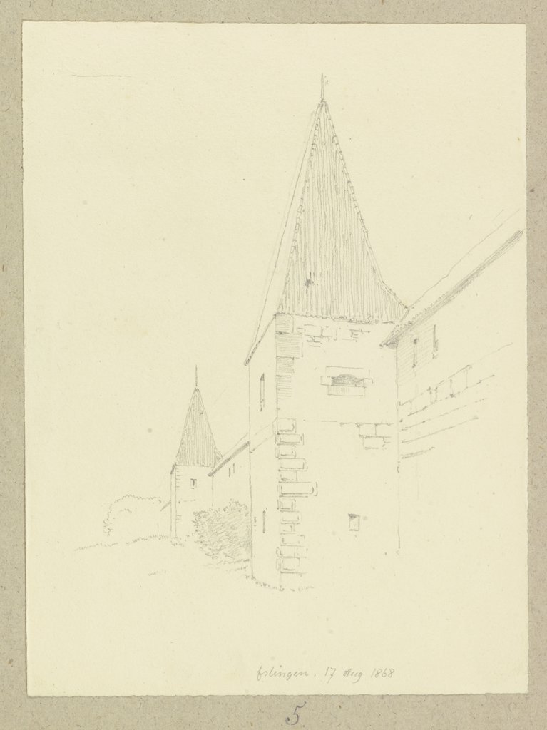 Der Seilergang der Esslinger Burg, Carl Theodor Reiffenstein