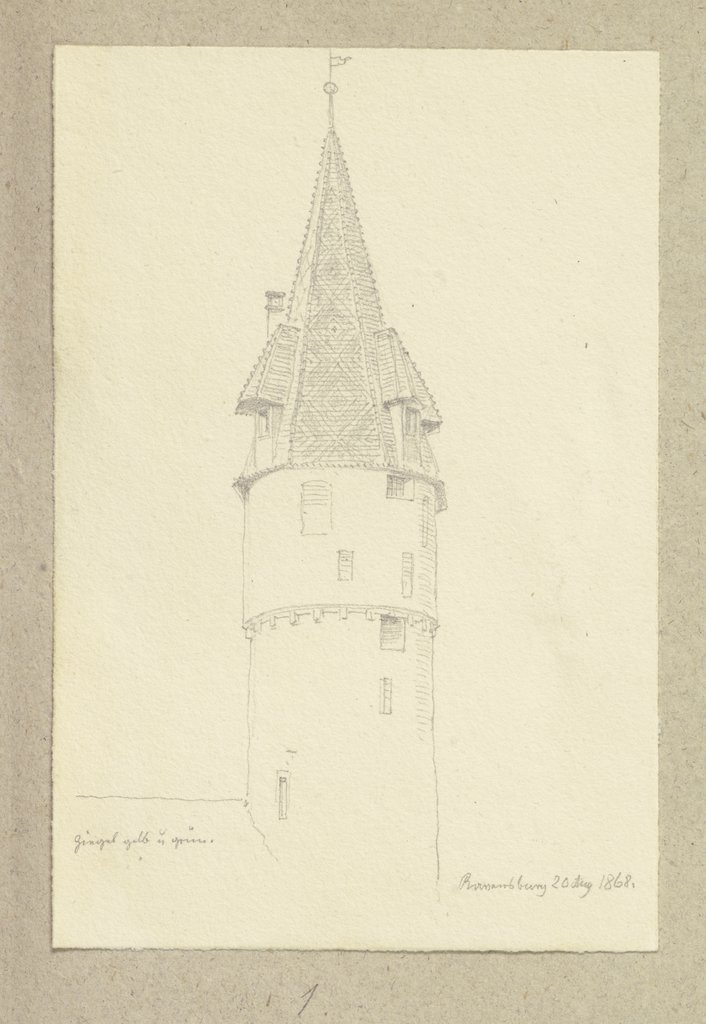 Der Grüne Turm in Ravensburg, Carl Theodor Reiffenstein