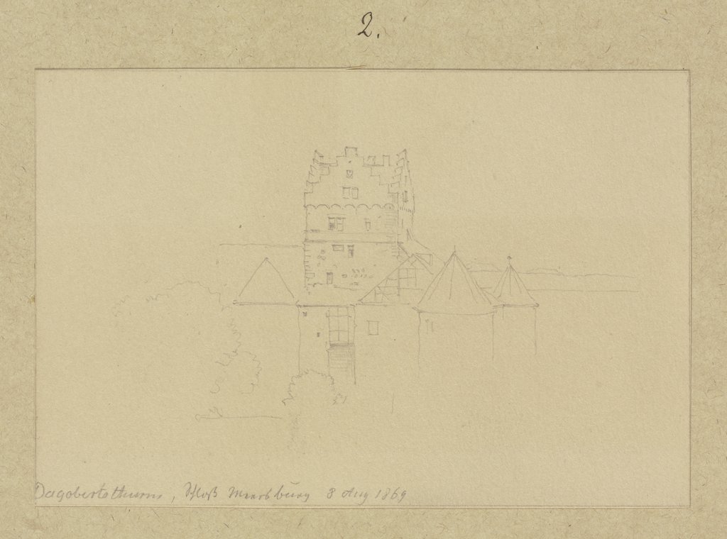 Burg Meersburg mit dem Dagobertsturm, Carl Theodor Reiffenstein