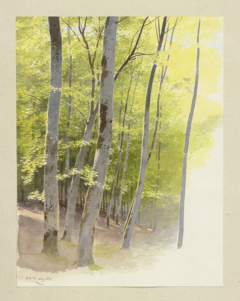 Waldpartie, Carl Theodor Reiffenstein