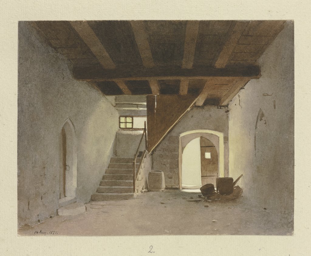 Raum im Gesindehaus von Kloster Maulbronn, Carl Theodor Reiffenstein